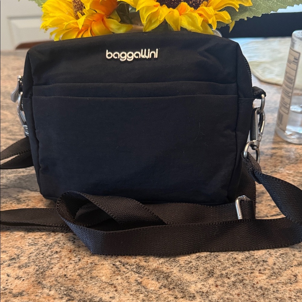 Baggallini Black Messenger Bag, traveler